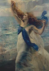 Frau mit Schleier
